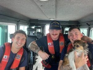 coast guard saves dog