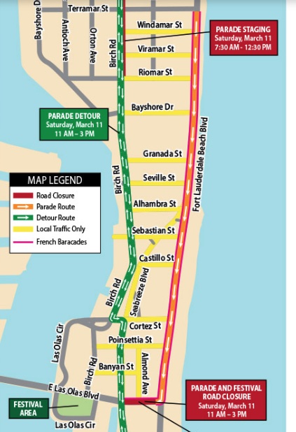 newport st patricks day parade route