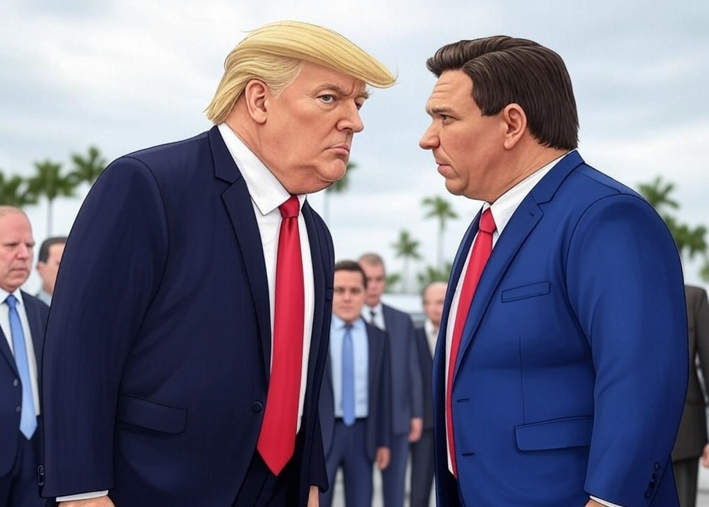 trump verses desantis